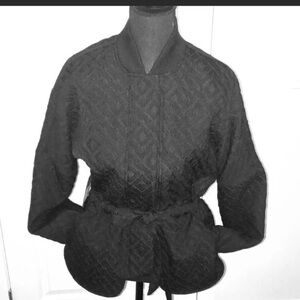 NWT quilted Marciano black spring jacket, small